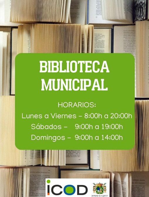 Se amplía el horario de la Biblioteca Municipal